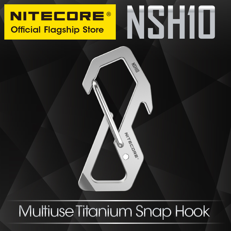 Edc Carry Kit - NITECORE NSH10 mousqueton multi-usage en titane