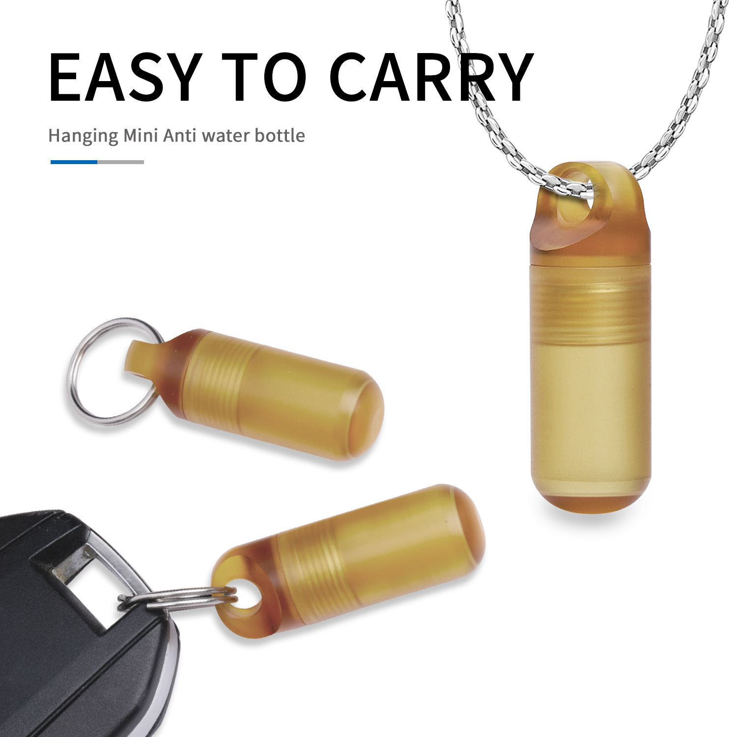 Edc Pill Carry - Mini boîte à pilules Portable, bouteille