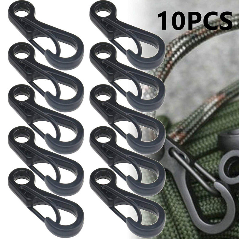 Edc Carry Kit - 10 pièces/lot Mini mousqueton paracorde équipement