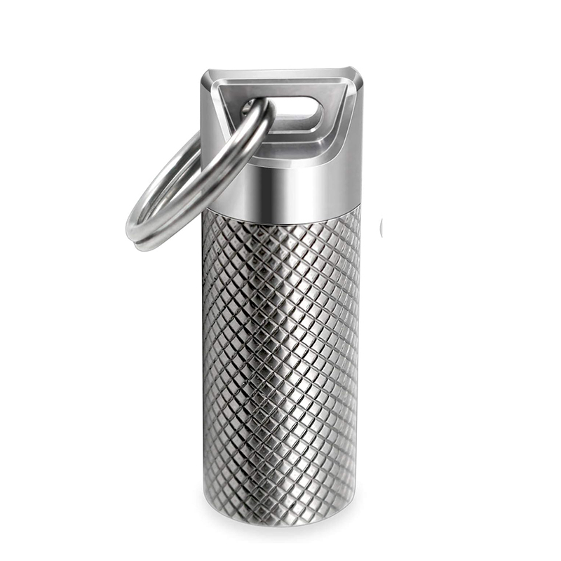 Edc Pill Carry - Mini porte-clés d'entrepôt étanche en alliage