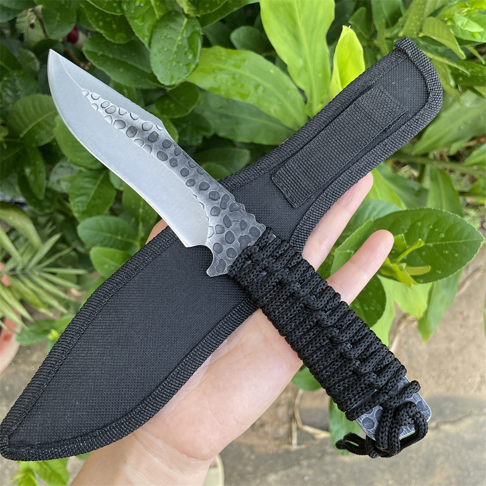 Edc Carry Fixed Blade Knife - Couteau de poche à lame forgée