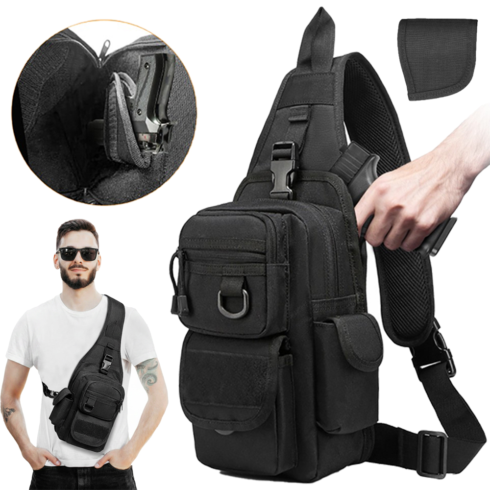 Edc Concealed Carry Sling Bag - Sac tactique pour pistolet, sac de