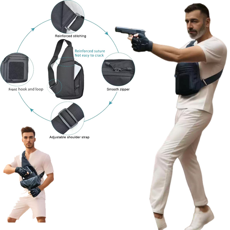 Sac tactique pour pistolet, ét - Edc Concealed Carry Sling Bag avis et prix
