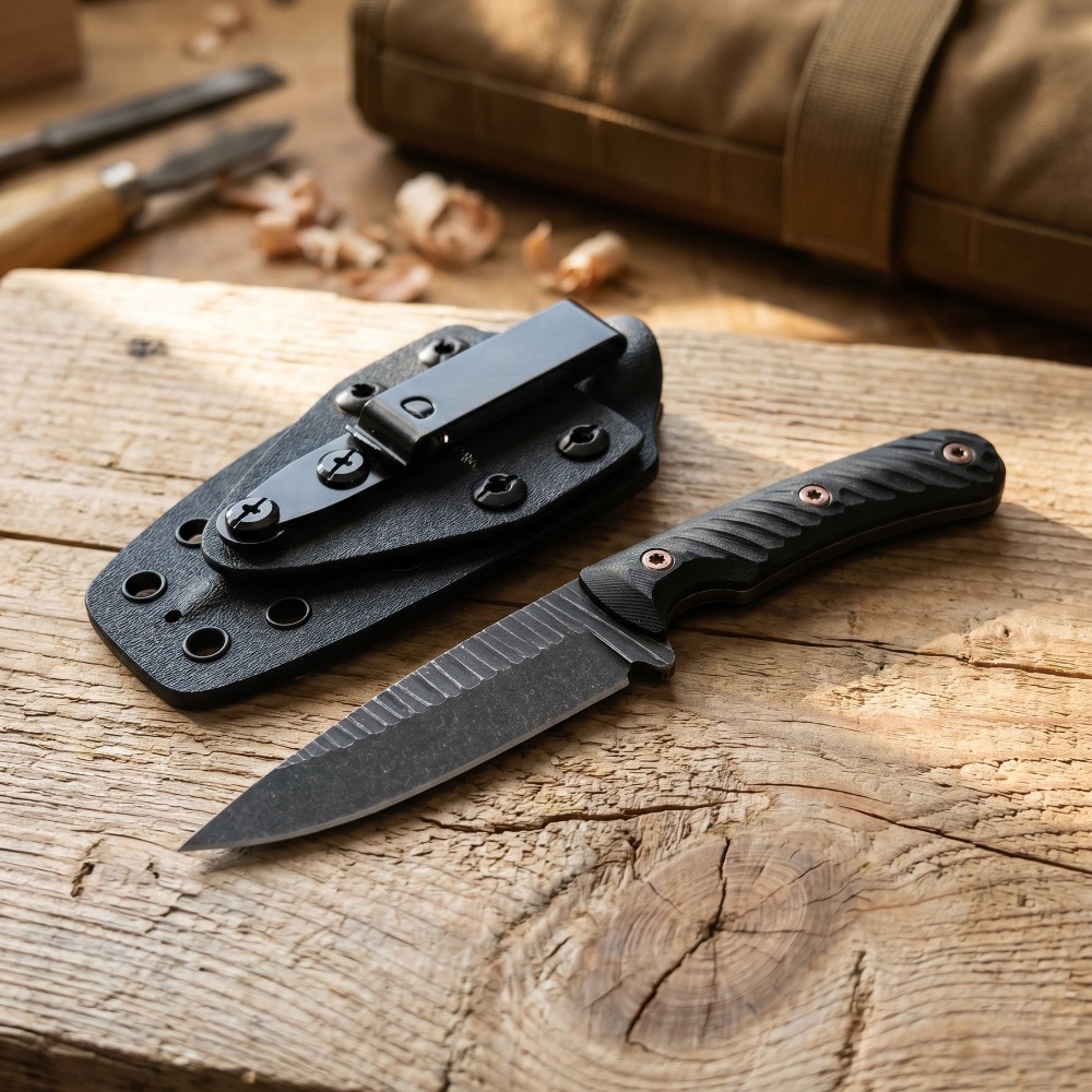 Couteau de Bushcraft à lame pl - Edc Carry Fixed Blade Knife avis et prix