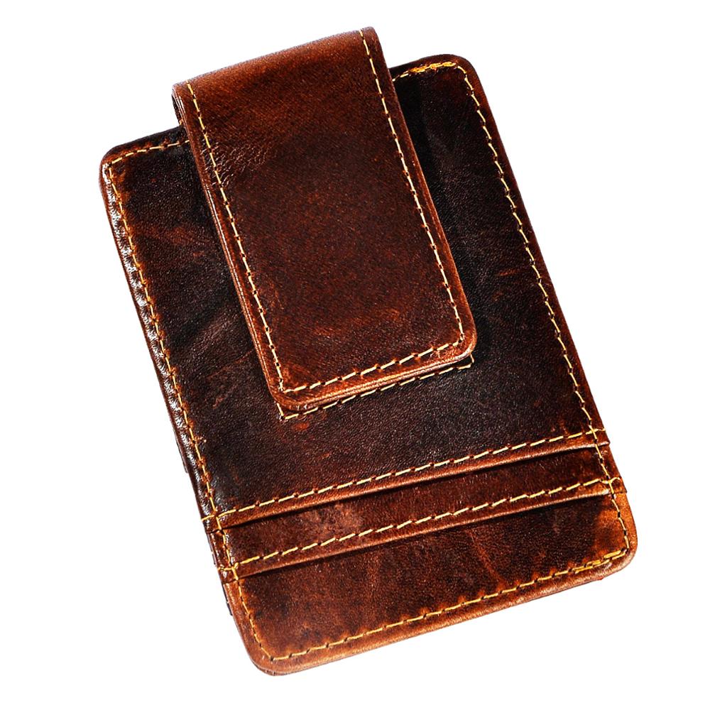 Portefeuille en cuir véritable - Money Clip Magnetic avis et prix