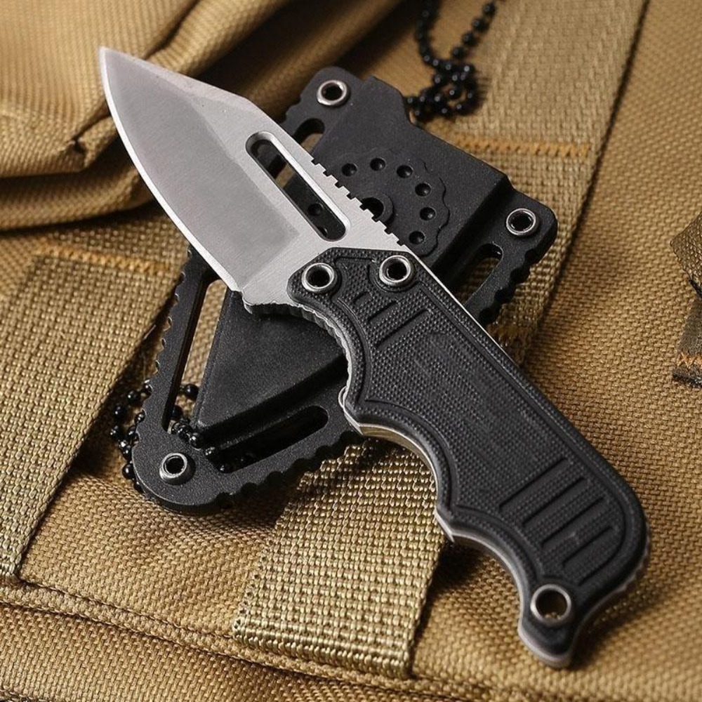 Couteau de cou portable avec é - Edc Carry Fixed Blade Knife avis et prix