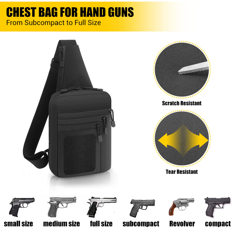 Sac pour pistolet tactique, ét - Edc Concealed Carry Sling Bag avis et prix