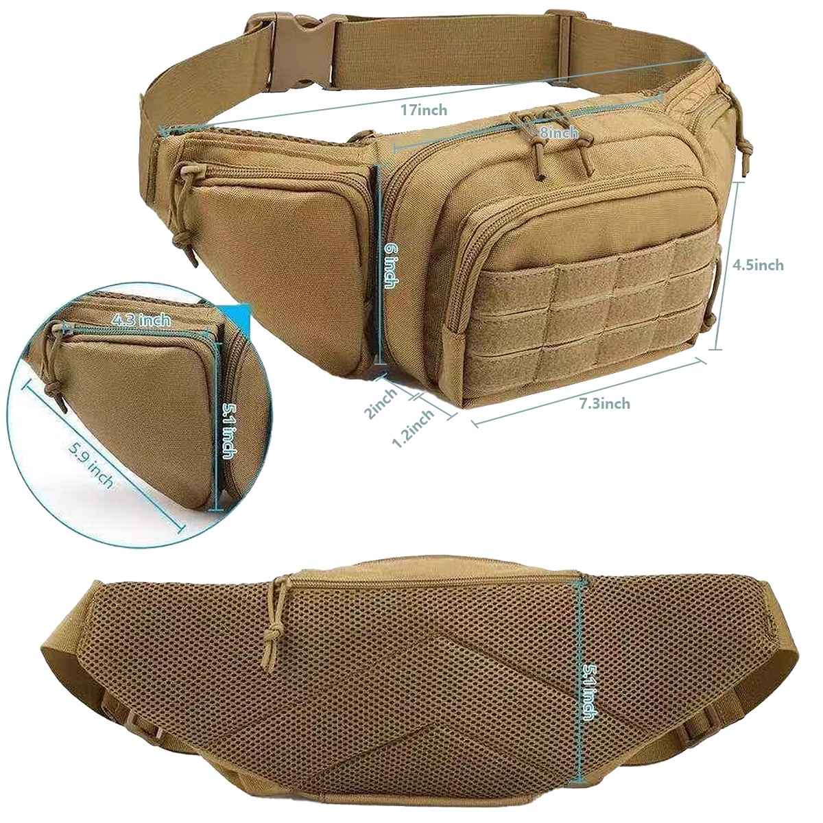 Mini sacoche tactique de ceint - Edc Carry Backpack avis et prix