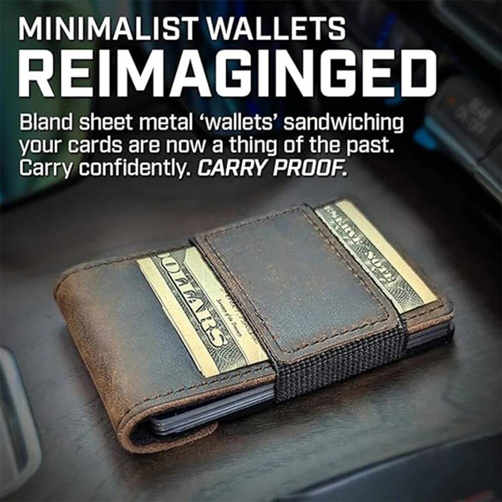 OUIO Portefeuille en cuir mini - Money Clip Magnetic avis et prix